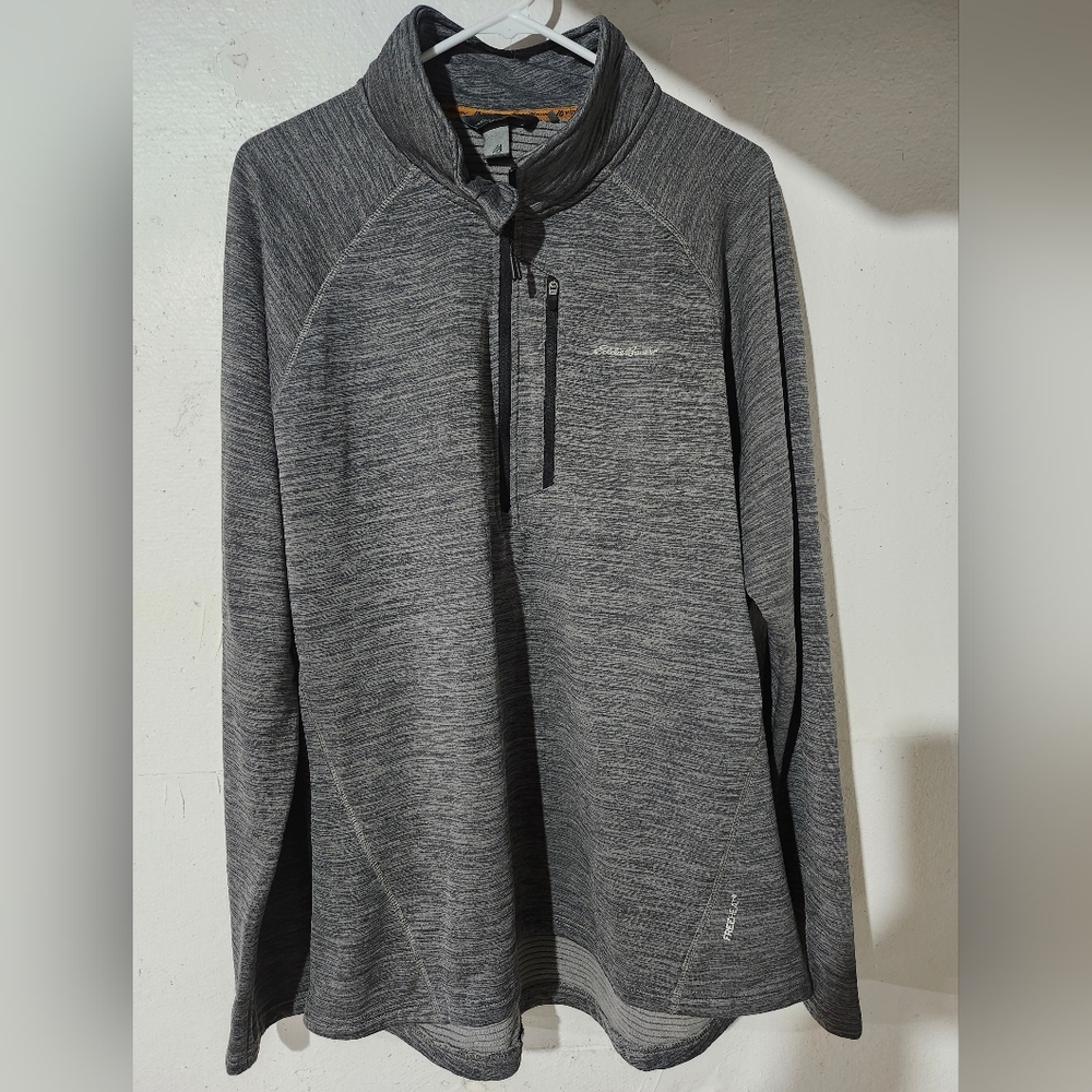 Eddie Bauer Gray Pullover‎ Half-Zip Size XXL